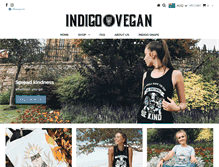 Tablet Screenshot of indigovegan.com